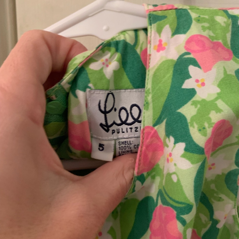 Lily green and pick dress